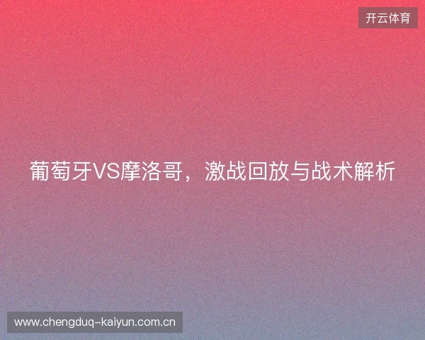 葡萄牙VS摩洛哥，激战回放与战术解析